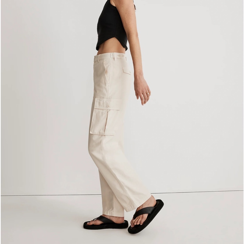 Madewell NWT Low Slung Straight Cargo Pants - Picture 2 of 13